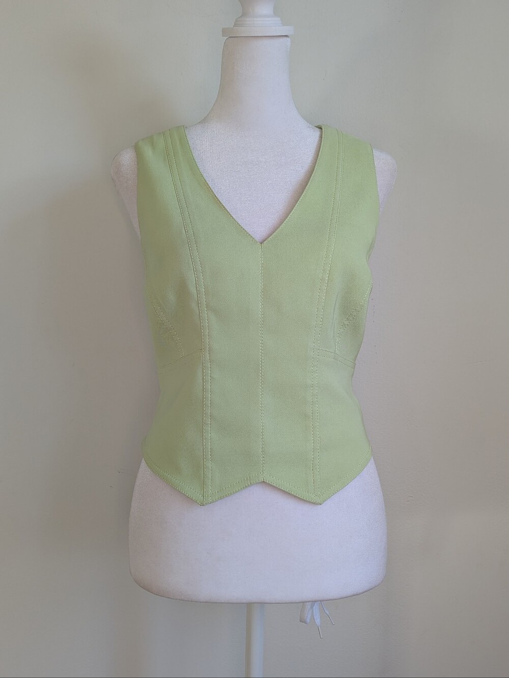 Alberto Makali Vintage Y2K Lime Green Vest 8 Designer